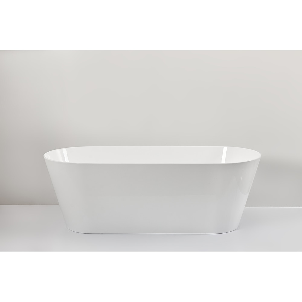 Cada baie freestanding MS-10, acril, 170 x 75 x 58 cm, alb