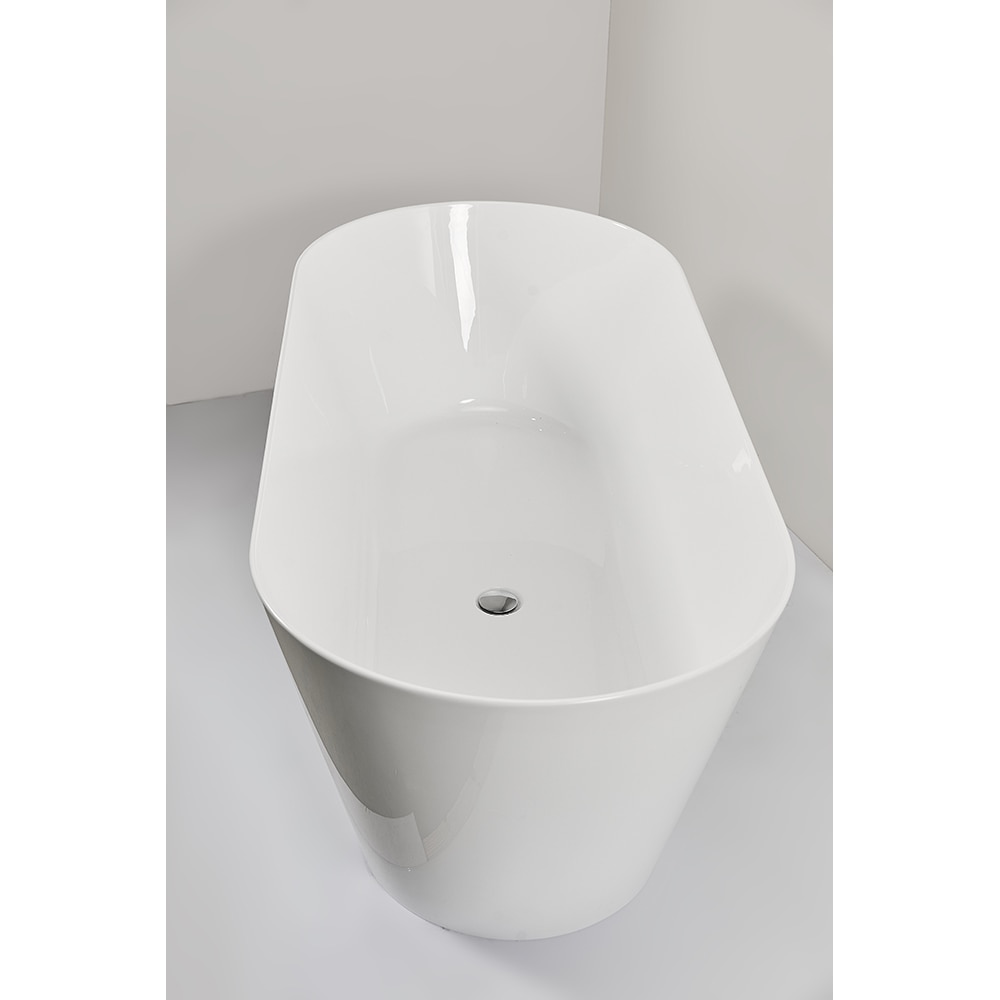 Cada baie freestanding MS-10, acril, 170 x 75 x 58 cm, alb