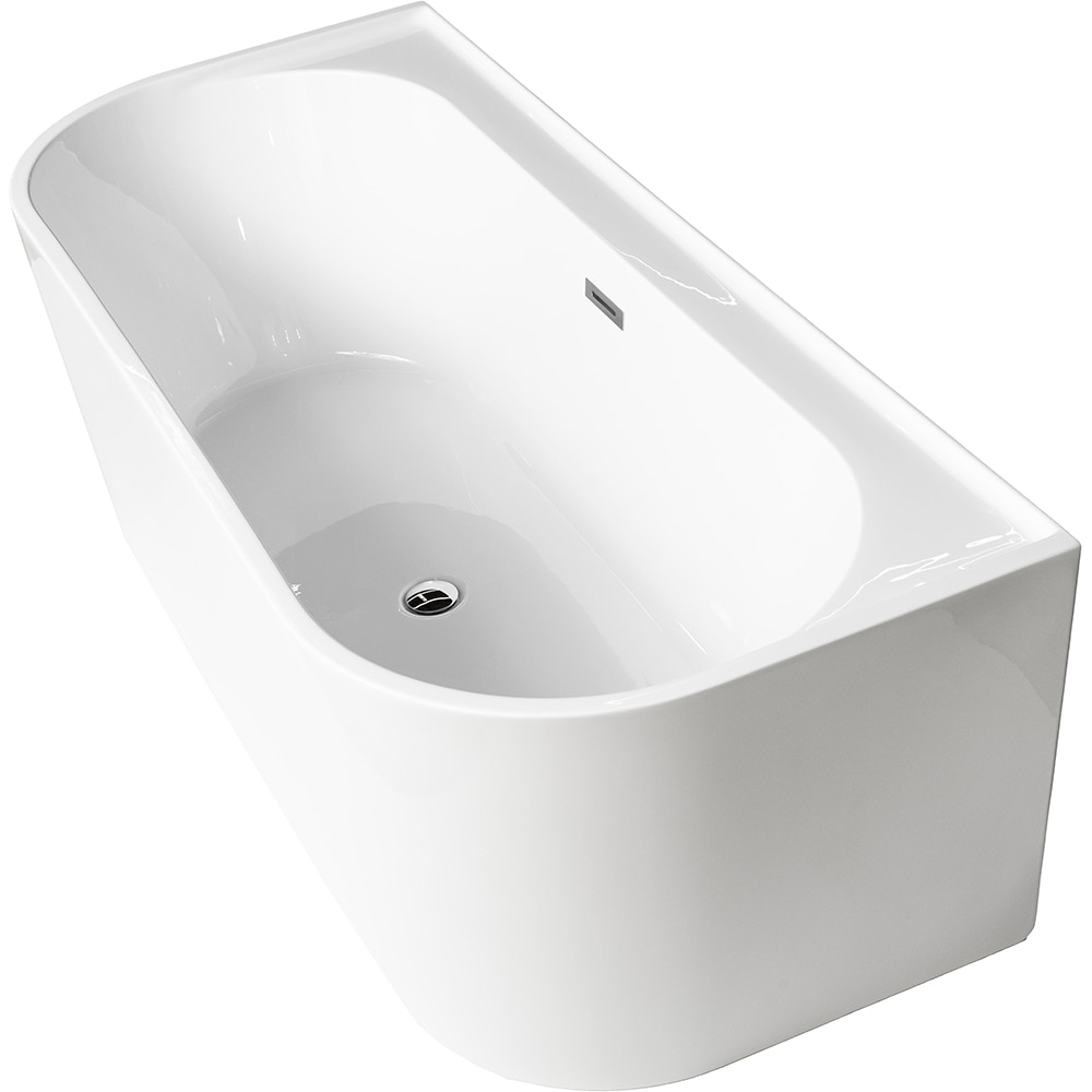 Cada baie freestanding MS-12, acril, 170 x 75 x 58 cm, alb