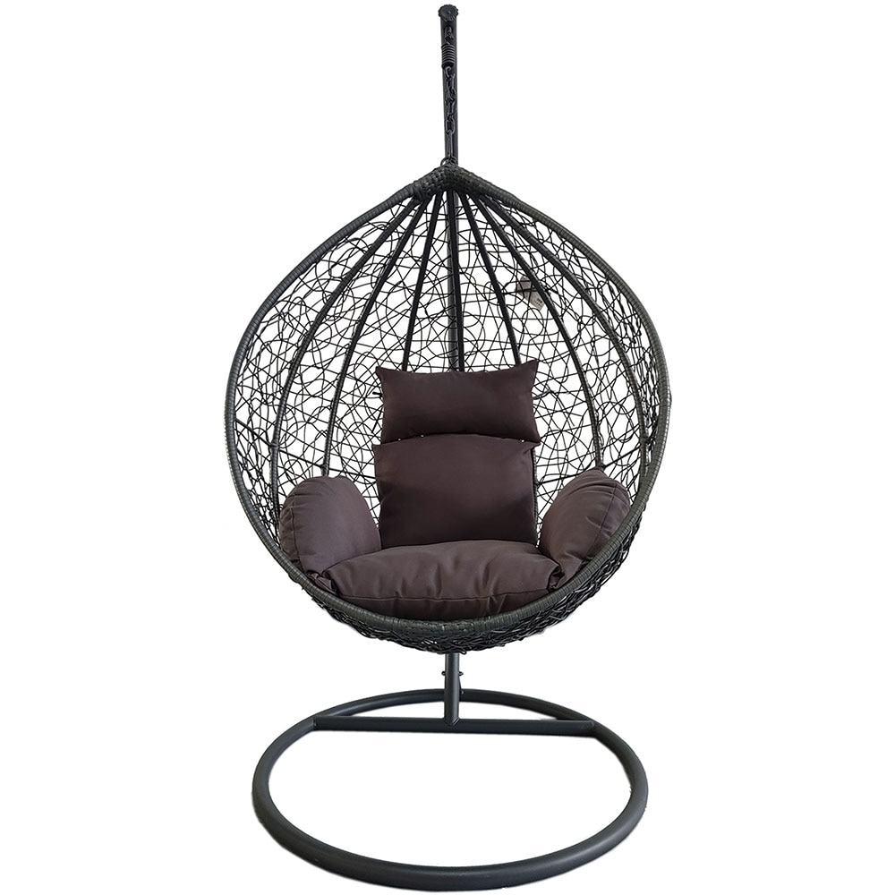 Leagan gradina MYRIA Modern, 105 x 105 x 203 cm, gri inchis