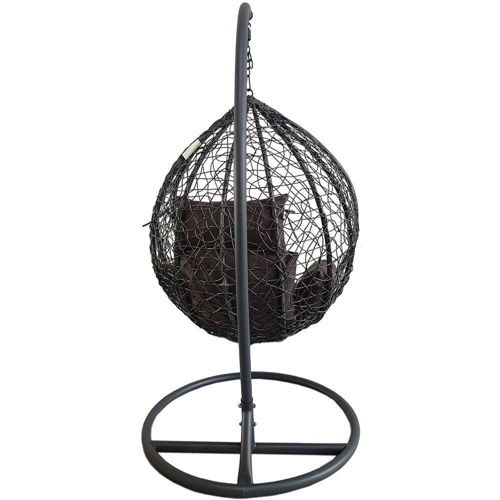 Leagan gradina MYRIA Modern, 105 x 105 x 203 cm, gri inchis