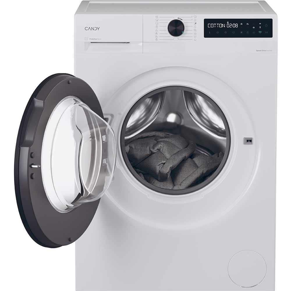 Masina de spalat rufe frontala CANDY ProWash 500 BR 48B6-S, Steam, 8 kg, 1400rpm, Clasa A, Wi-Fi, alb