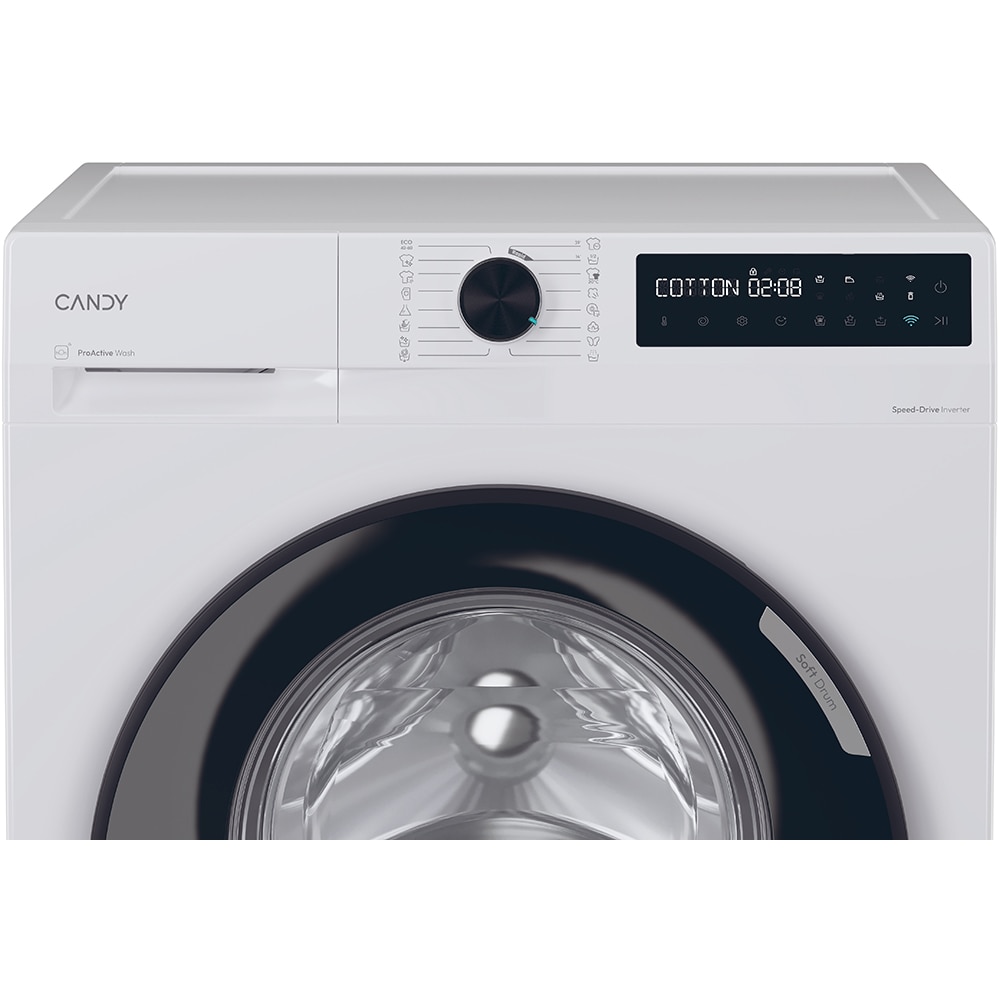 Masina de spalat rufe frontala CANDY ProWash 500 BR 48B6-S, Steam, 8 kg, 1400rpm, Clasa A, Wi-Fi, alb