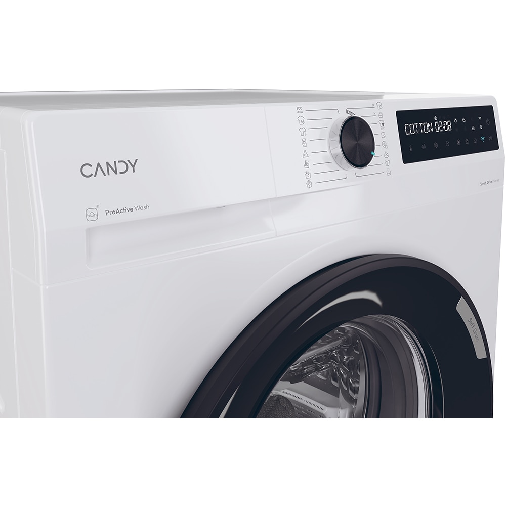 Masina de spalat rufe frontala CANDY ProWash 500 BR 48B6-S, Steam, 8 kg, 1400rpm, Clasa A, Wi-Fi, alb