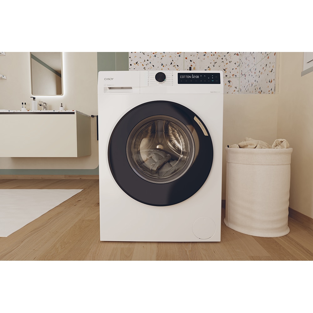 Masina de spalat rufe frontala CANDY ProWash 500 BR 48B6-S, Steam, 8 kg, 1400rpm, Clasa A, Wi-Fi, alb