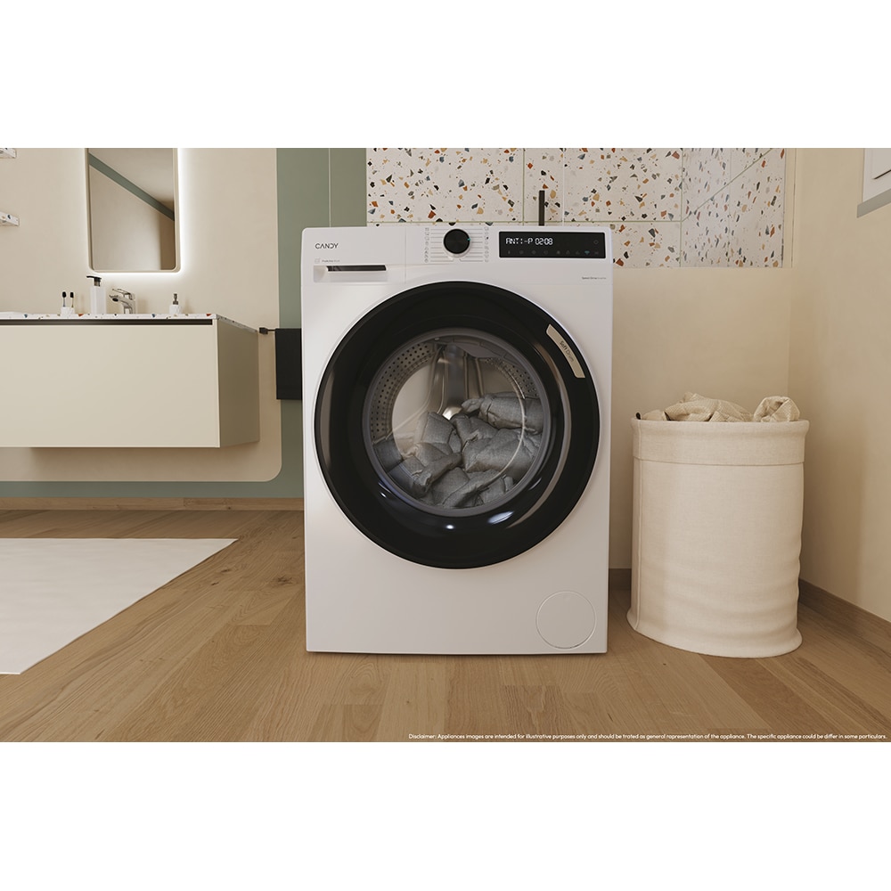 Masina de spalat rufe frontala CANDY ProWash 500 BR 49SBL8-S, Steam, 9 kg, 1400rpm, Clasa A, Wi-Fi, alb