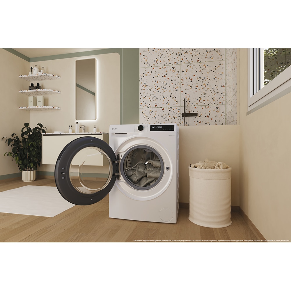 Masina de spalat rufe frontala CANDY ProWash 500 BR 49SBL8-S, Steam, 9 kg, 1400rpm, Clasa A, Wi-Fi, alb