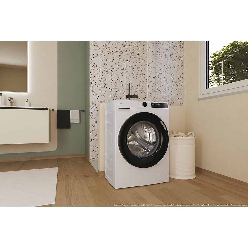 Masina de spalat rufe frontala CANDY ProWash 500 BR 49SBL8-S, Steam, 9 kg, 1400rpm, Clasa A, Wi-Fi, alb
