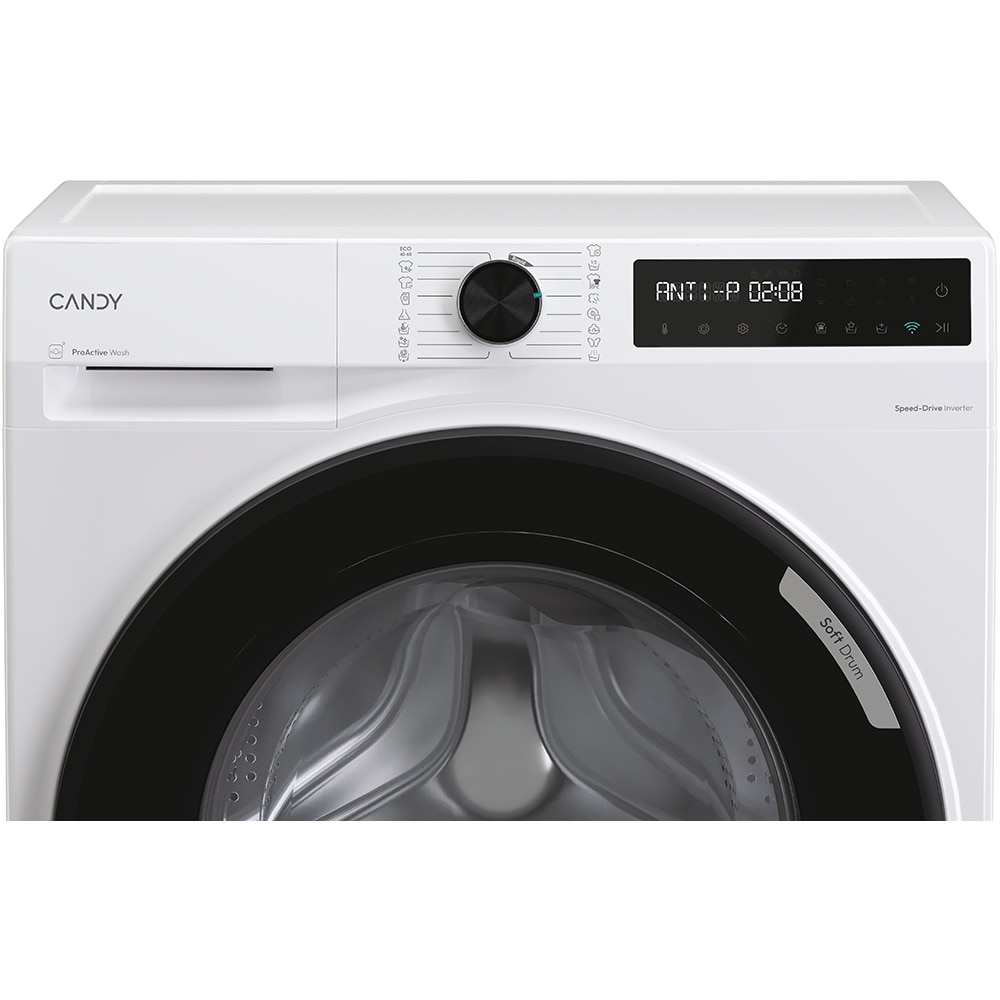 Masina de spalat rufe frontala CANDY ProWash 500 BR 49SBL8-S, Steam, 9 kg, 1400rpm, Clasa A, Wi-Fi, alb