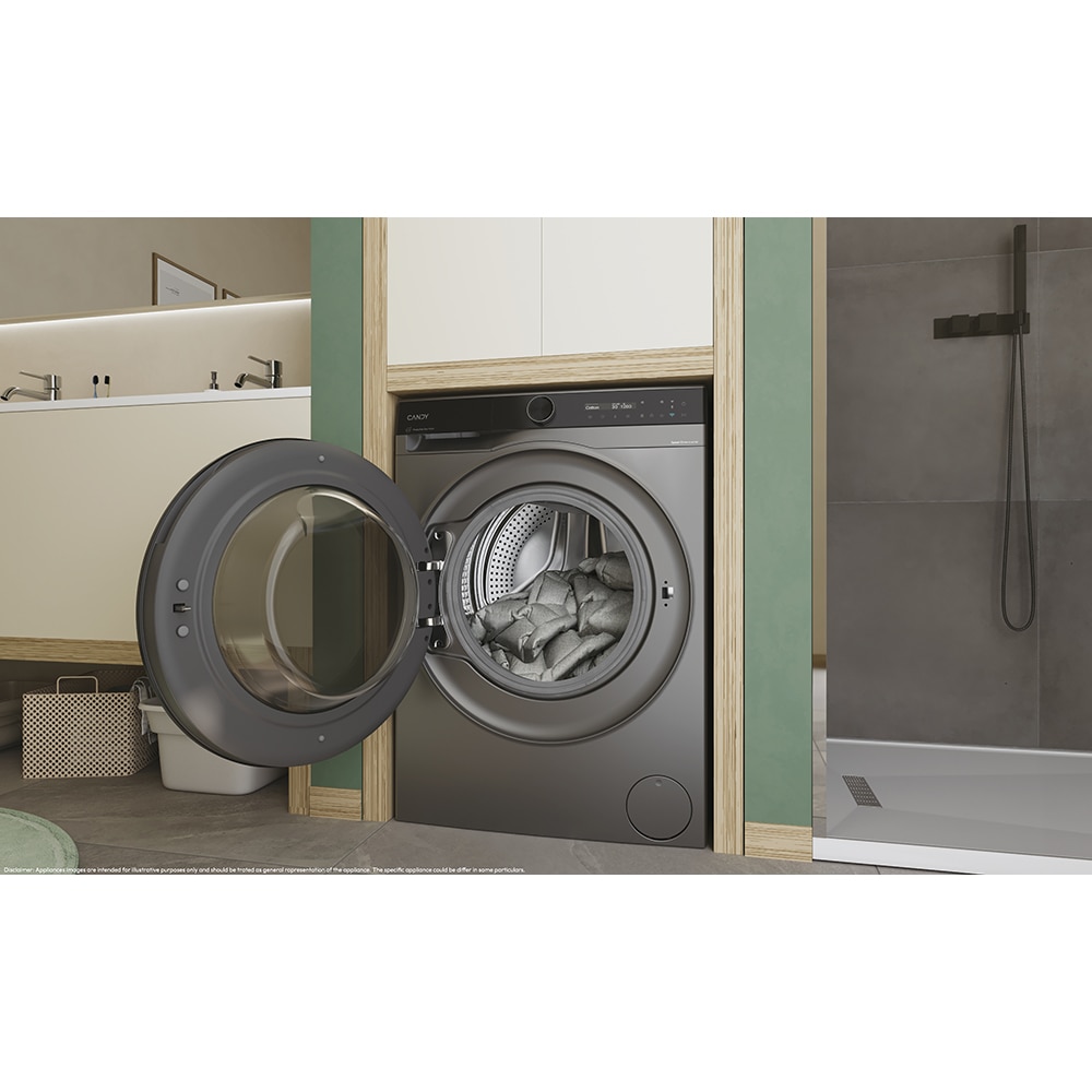 Masina de spalat rufe frontala CANDY ProWash 700 BS 49SB8G-S, Steam, 9 kg, 1400rpm, Clasa A, Wi-Fi, antracit