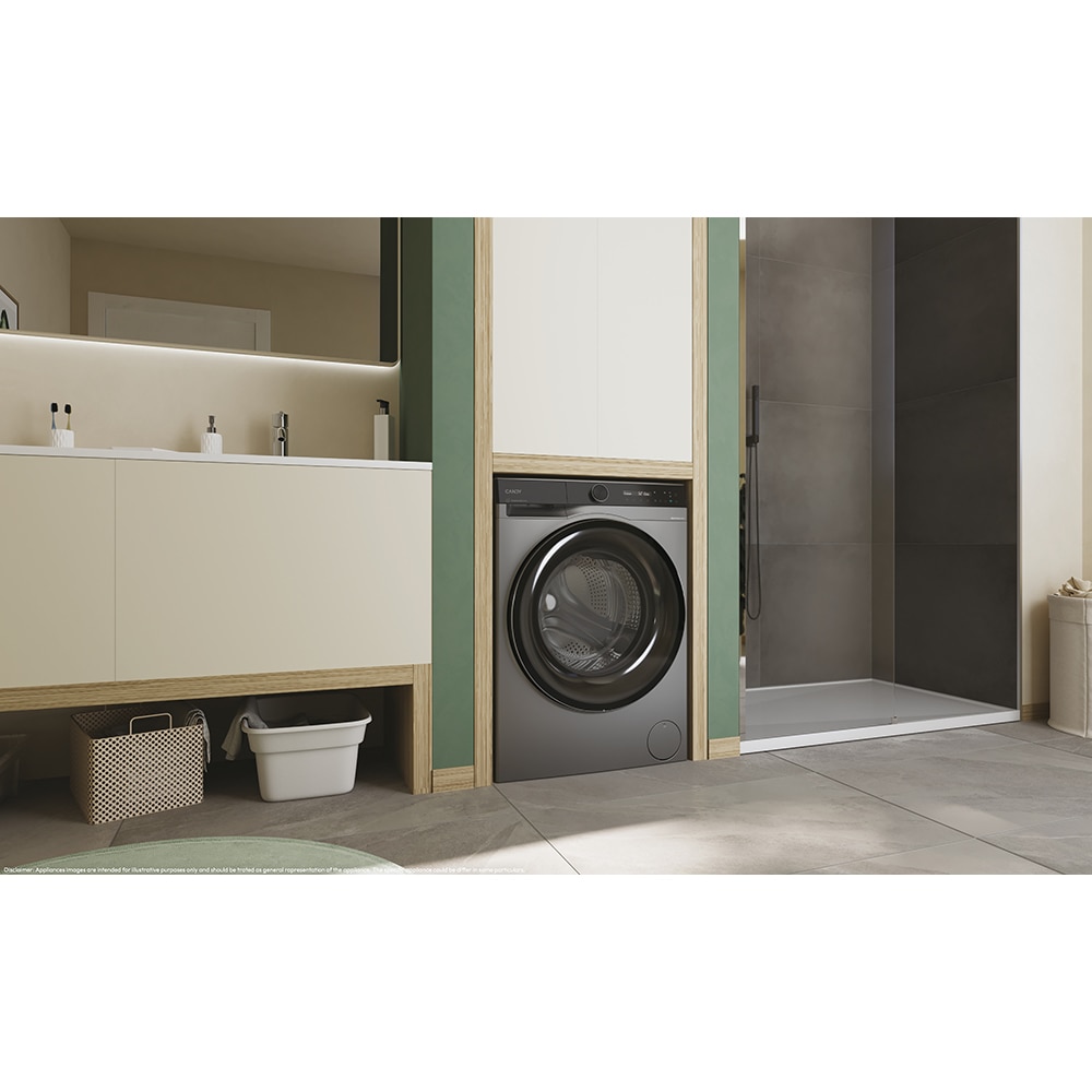 Masina de spalat rufe frontala CANDY ProWash 700 BS 49SB8G-S, Steam, 9 kg, 1400rpm, Clasa A, Wi-Fi, antracit