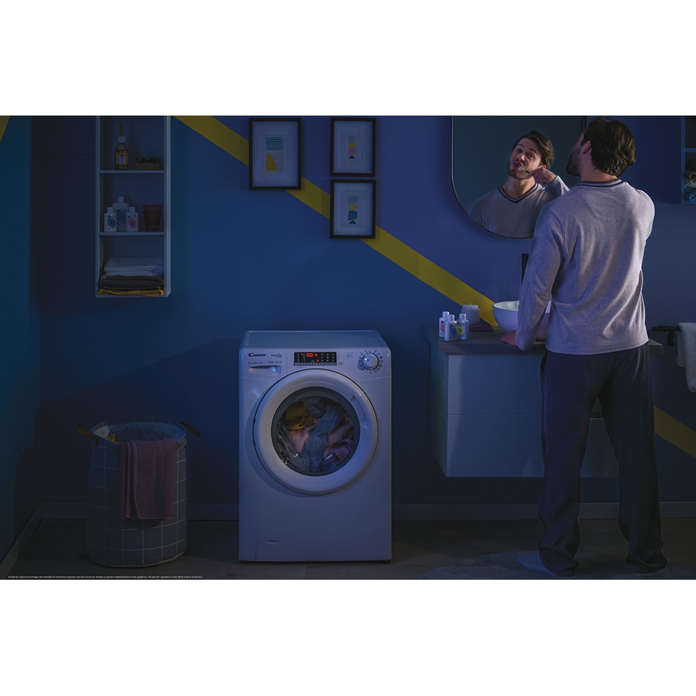Masina de spalat rufe frontala CANDY CO 4104TWM/1-S, Wi-Fi, 10 kg, 1400rpm, Clasa A, alb