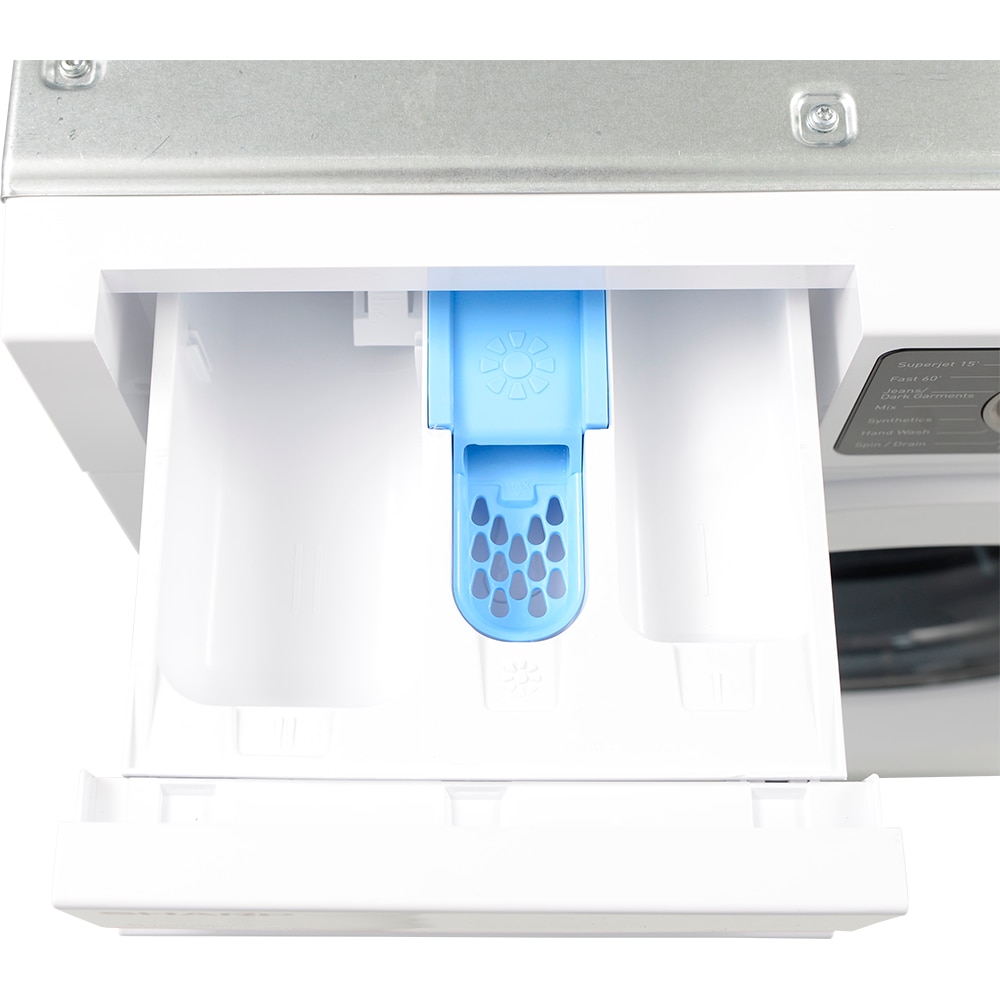 Masina de spalat rufe incorporabila SHARP ES-NIB7141WD-EE, Steam+, AllergySmart, 7 kg, 1400rpm, Clasa D, alb