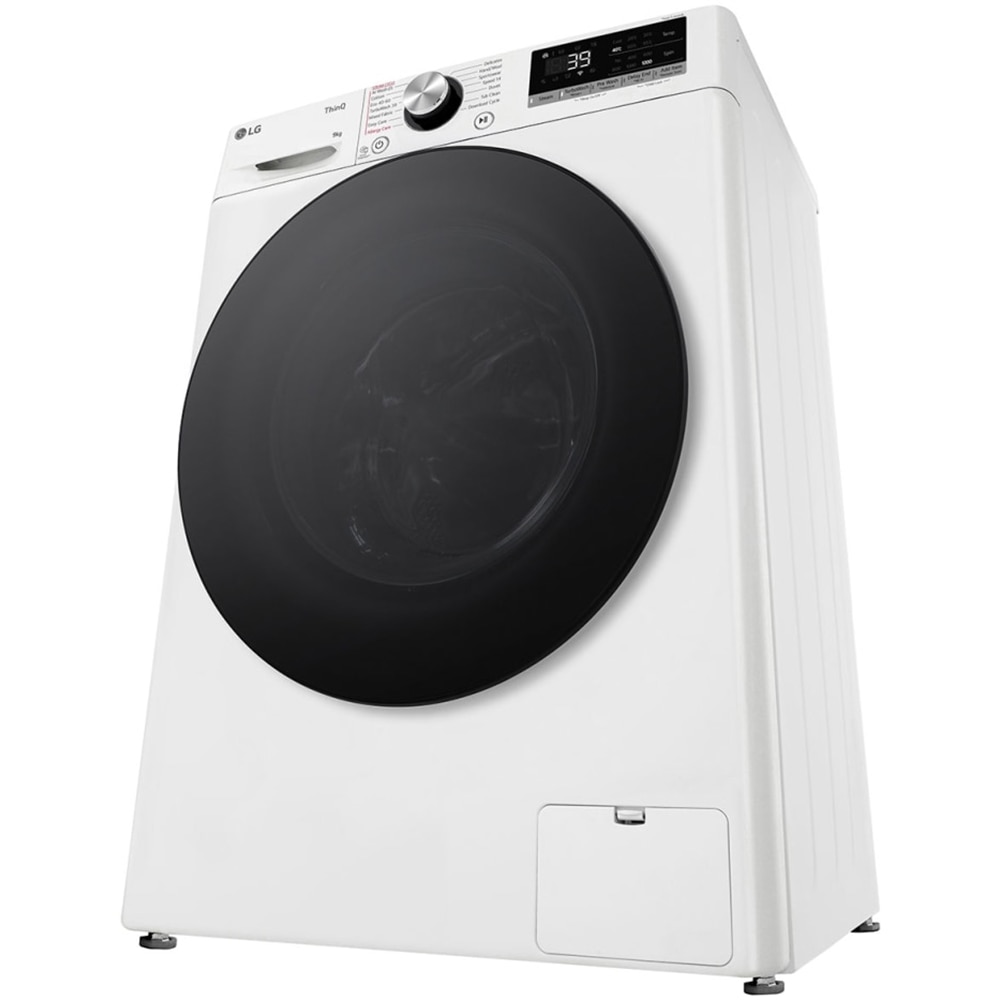 Masina de spalat rufe frontala slim LG F2WR709S2W, Steam, Wi-Fi, 9 kg, 1200rpm, Clasa A, alb