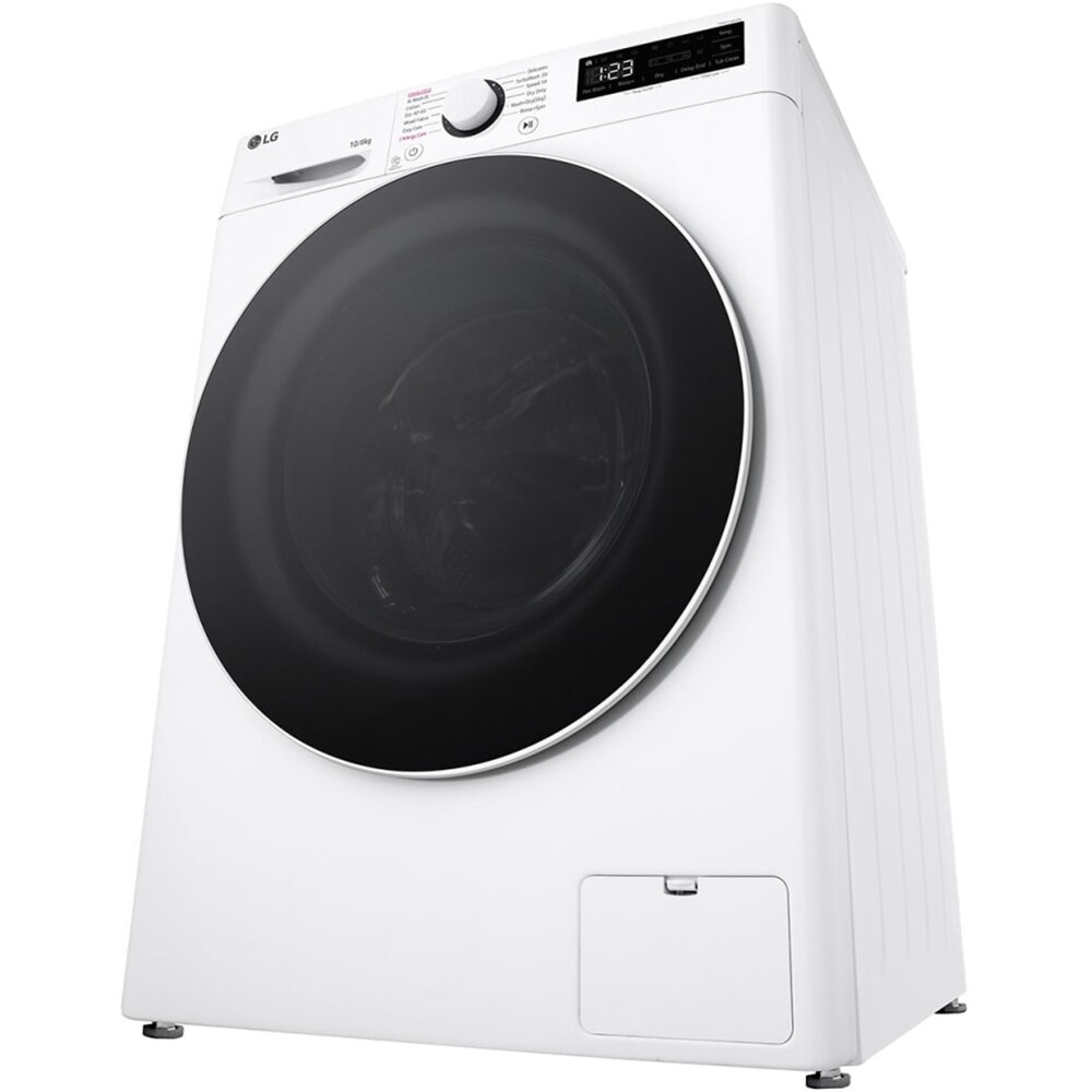 Masina de spalat rufe frontala cu uscator LG F4DR510S0W, Steam, AI DD, 10/6 kg, 1400rpm, Clasa A/D, alb