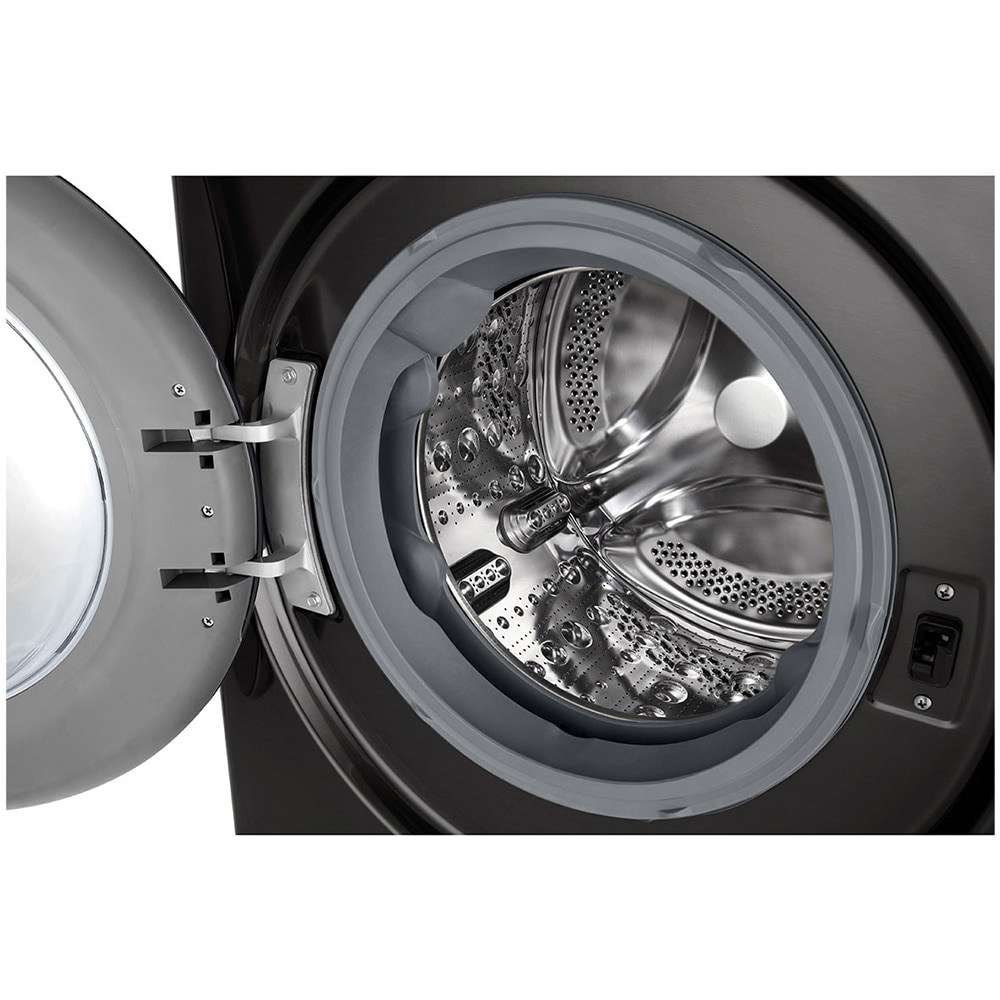 Masina de spalat rufe frontala cu uscator LG F4DR711S2BA, Steam, AI DD, 11/6 kg, 1400rpm, Clasa A/D, antracit