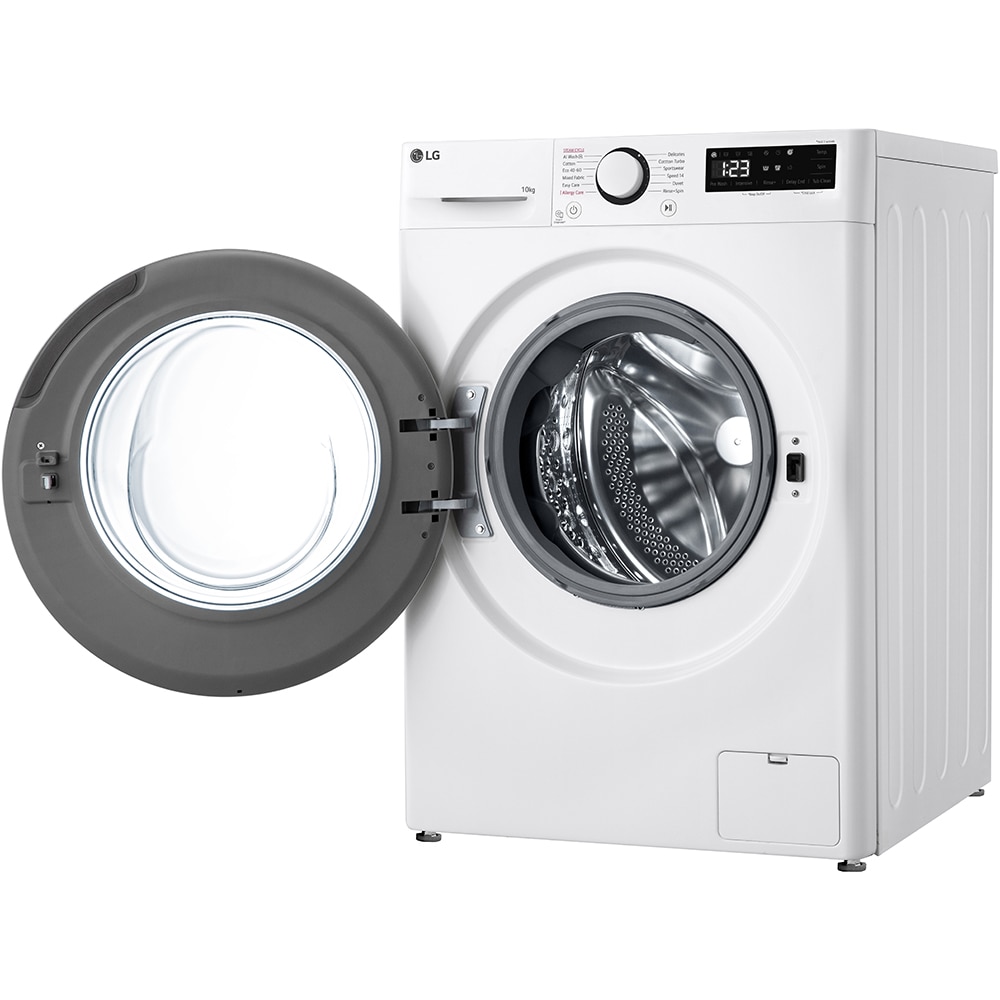Masina de spalat rufe frontala LG F4WR510SWW, AI Direct Drive, 10 kg, 1400rpm, Clasa A, alb