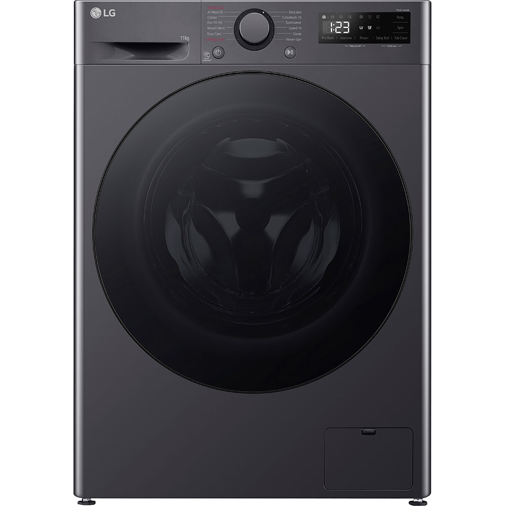 Masina de spalat rufe frontala LG F4WR511S2M, AI Direct Drive, 11 kg, 1400rpm, Clasa A, negru