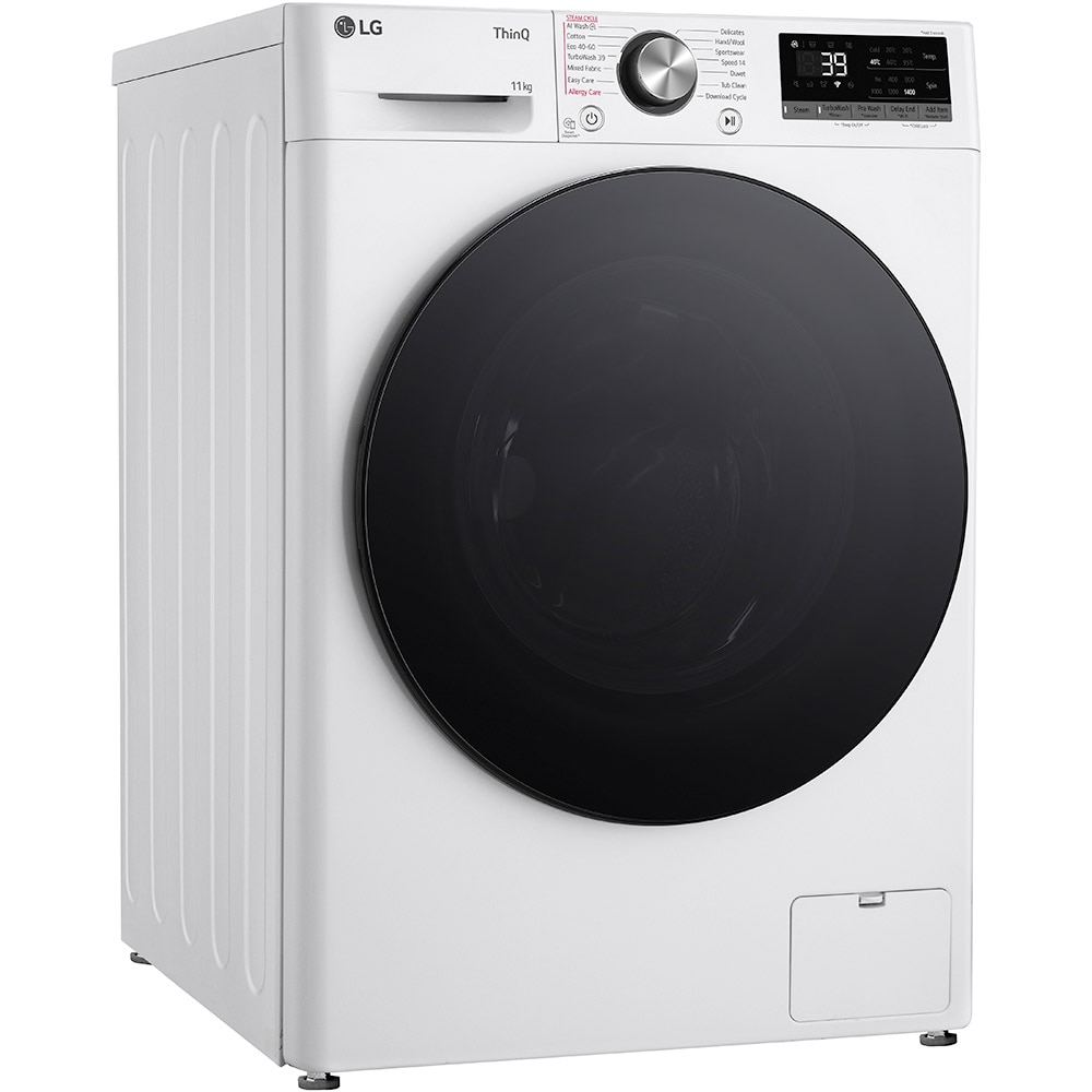 Masina de spalat rufe frontala LG F4WR711S2W, AI Direct Drive, 11 kg, 1400rpm, Clasa A, alb
