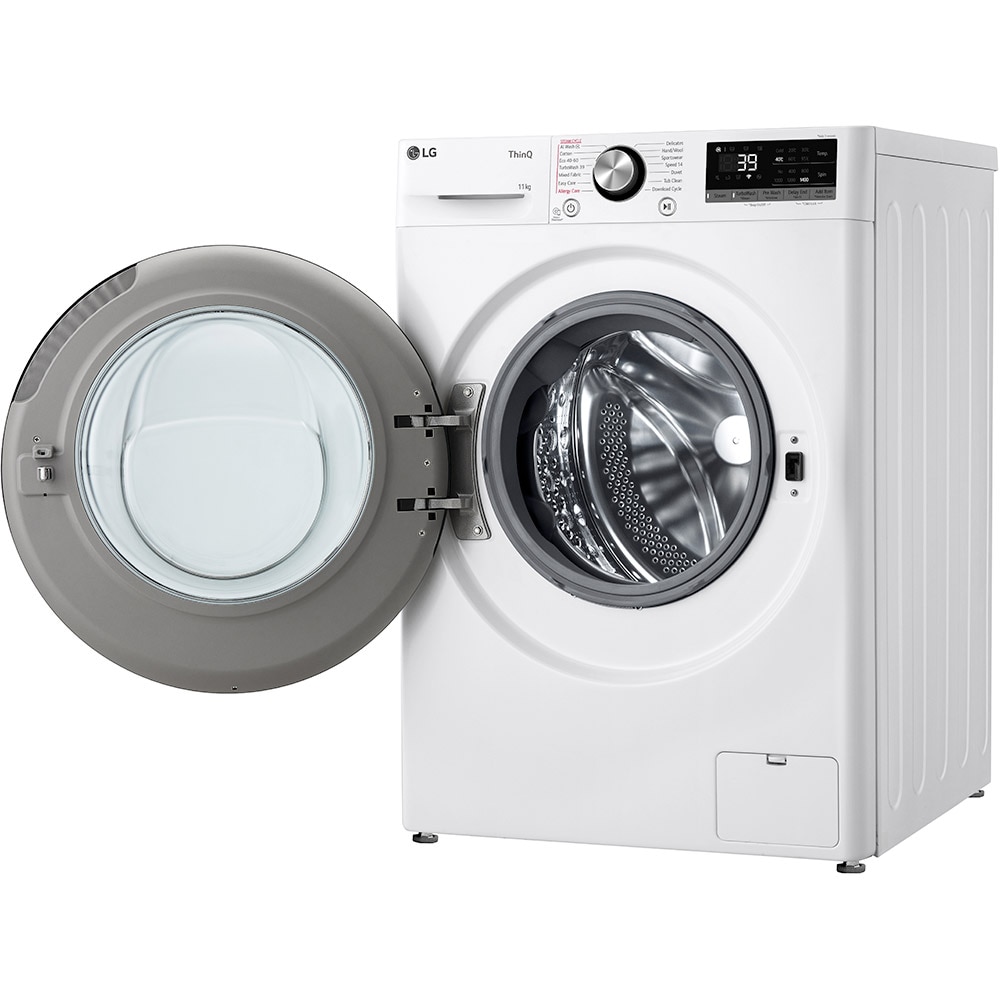 Masina de spalat rufe frontala LG F4WR711S2W, AI Direct Drive, 11 kg, 1400rpm, Clasa A, alb