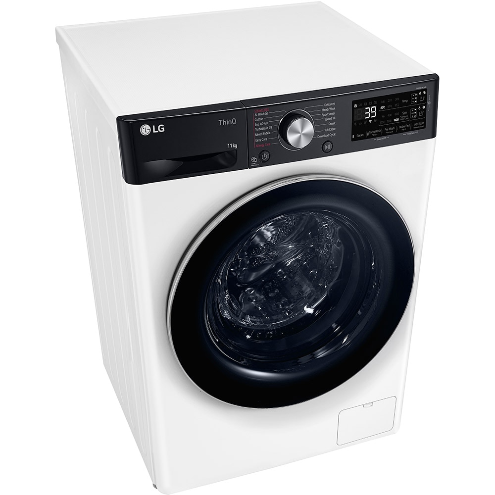 Masina de spalat rufe frontala LG F4WR711S3HA, AI Direct Drive, 11 kg, 1400rpm, Clasa A, alb