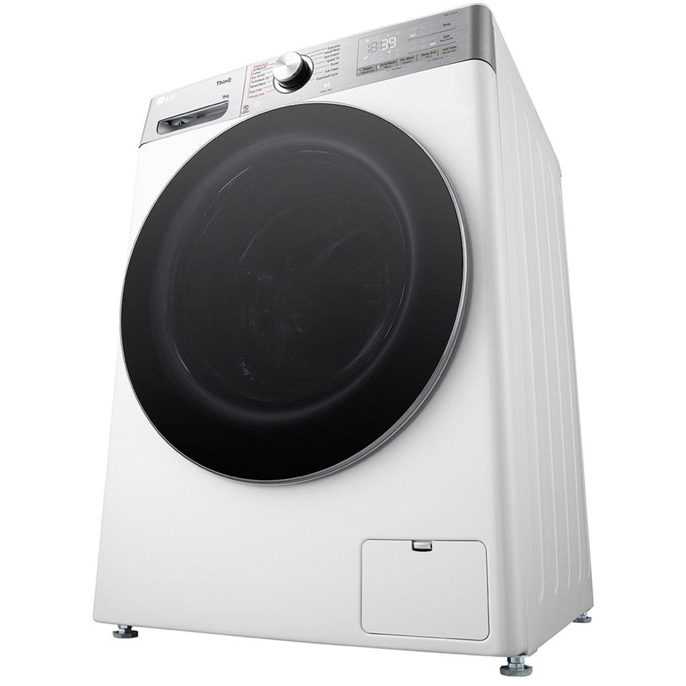 Masina de spalat rufe frontala LG F4WR909P3W, Steam, Wi-Fi, 9 kg, 1400rpm, Clasa A, alb