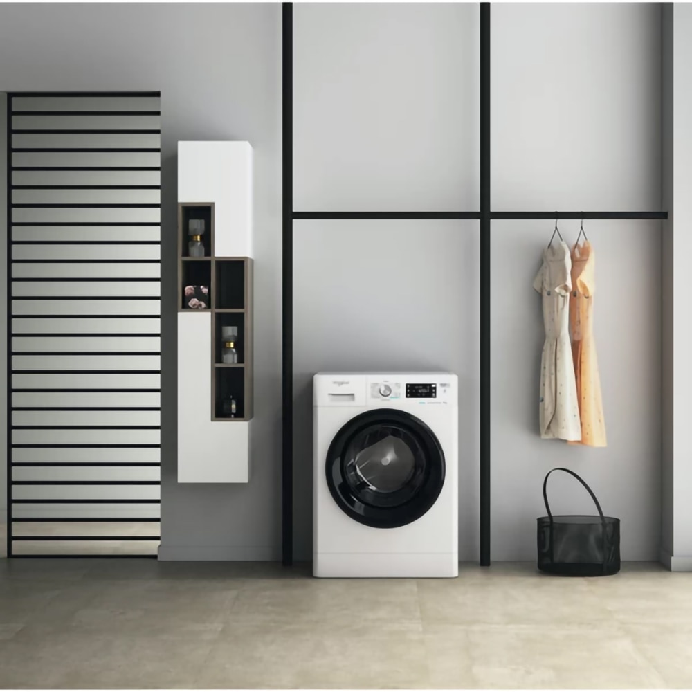 Masina de spalat rufe frontala WHIRLPOOL FFB 8458 BV EE, Steam, 6th Sense, 8 kg, 1400rpm, Clasa B, alb