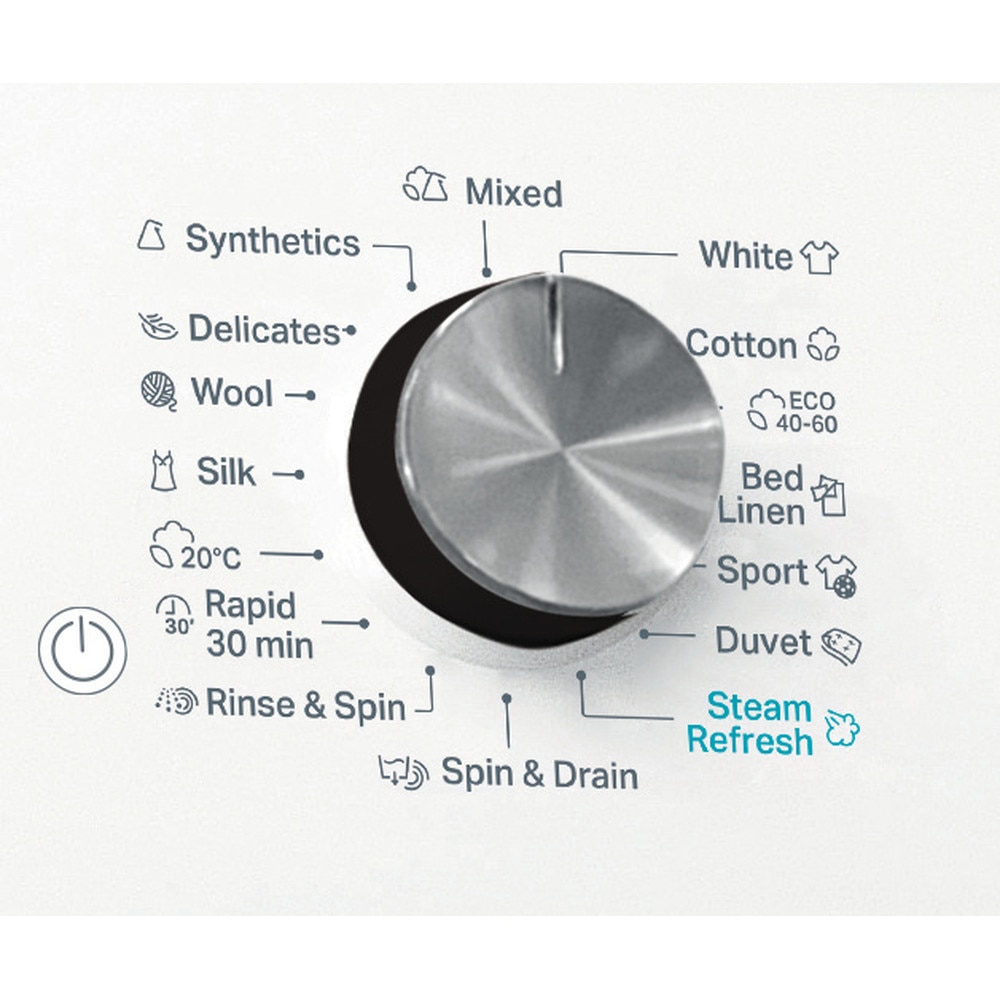 Masina de spalat rufe frontala WHIRLPOOL FFD 8489 BCV EE, Steam, 6th Sense, 8 kg, 1400rpm, Clasa A, alb