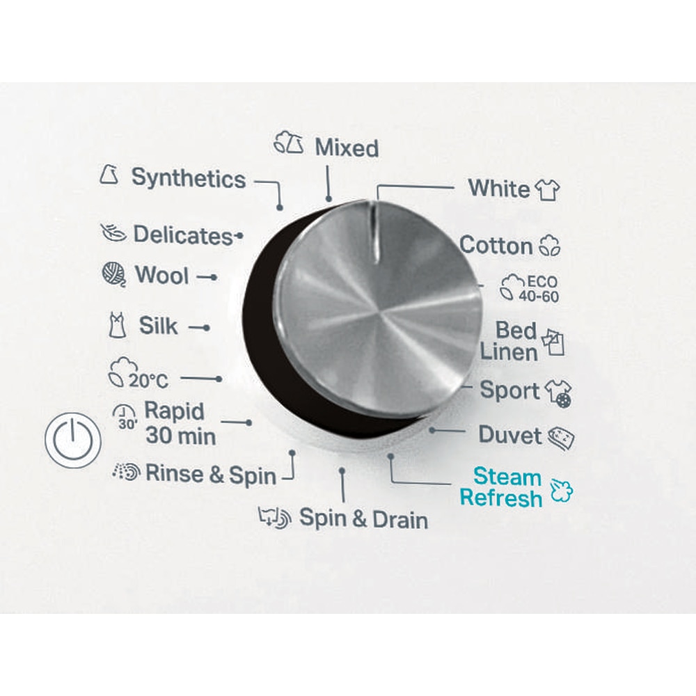 Masina de spalat rufe frontala WHIRLPOOL FFD 9489 BCV EE, Steam, 6th Sense, 9 kg, 1400rpm, Clasa A, alb