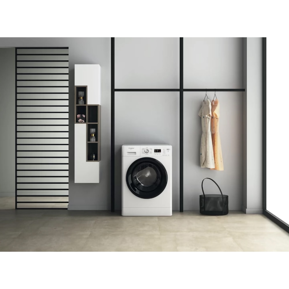 Masina de spalat rufe frontala WHIRLPOOL FFL 7038 B EE, 6th Sense, 7 kg, 1000rpm, Clasa D, alb