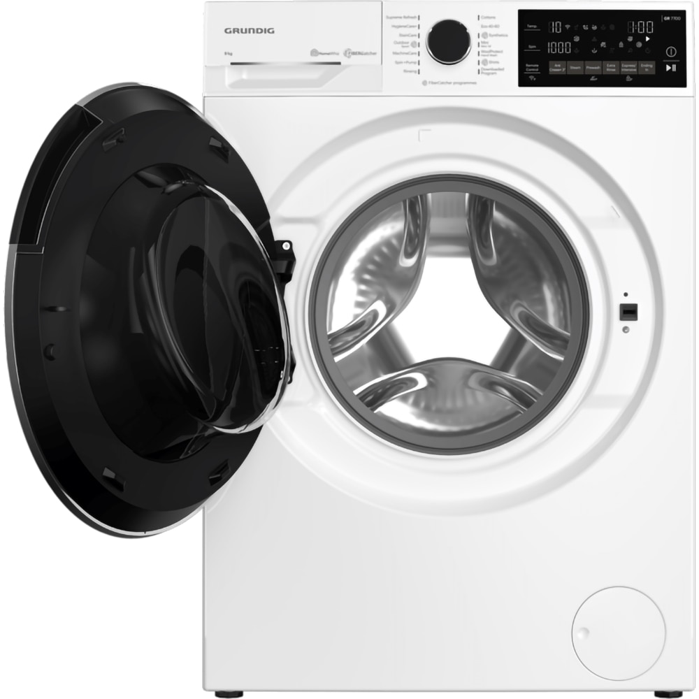 Masina de spalat rufe frontala GRUNDIG GW7P79619W, HomeWhiz, 9 kg, 1600rpm, Clasa A, alb