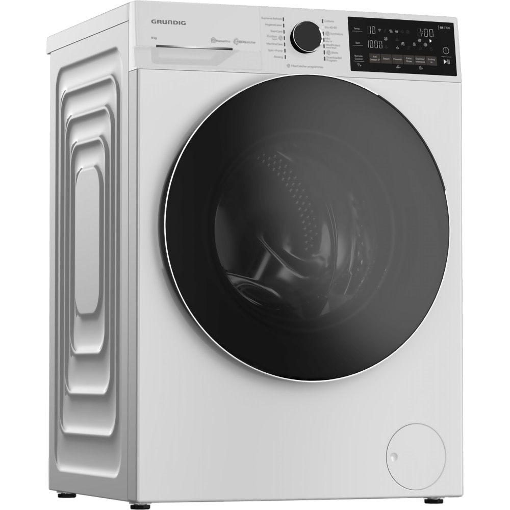 Masina de spalat rufe frontala GRUNDIG GW7P79619W, HomeWhiz, 9 kg, 1600rpm, Clasa A, alb