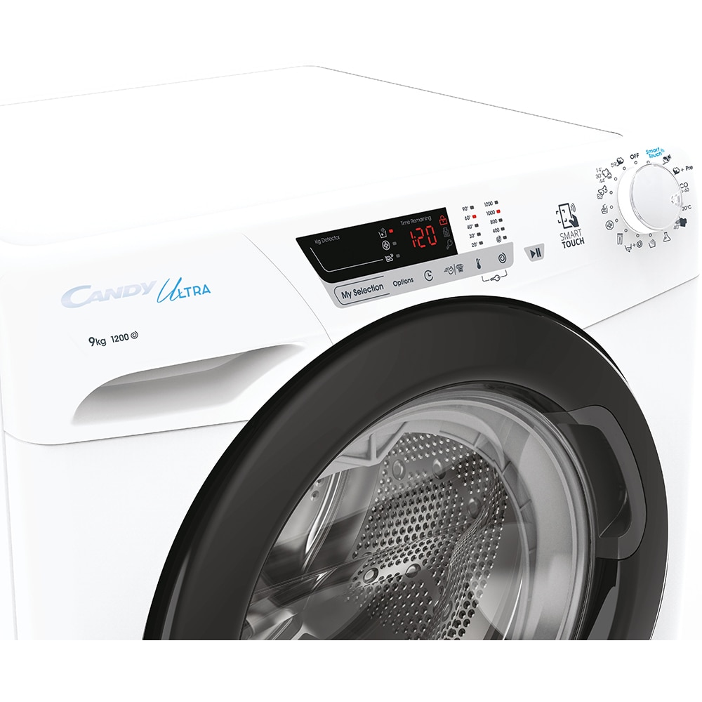 Masina de spalat rufe frontala CANDY HCU1292DWB4/1-S, 9 kg, 1200rpm, Clasa B, alb