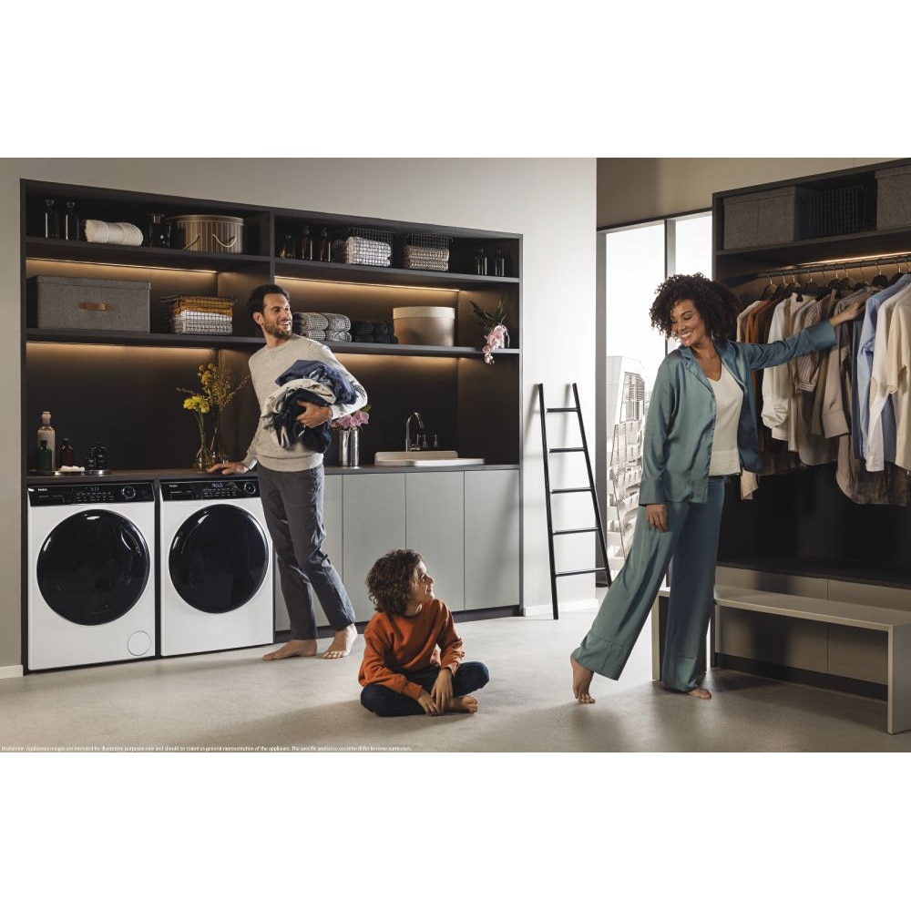 Masina de spalat rufe frontala HAIER HW100-B14959U1-S, Steam, 10kg, 1400rpm, Clasa A, alb