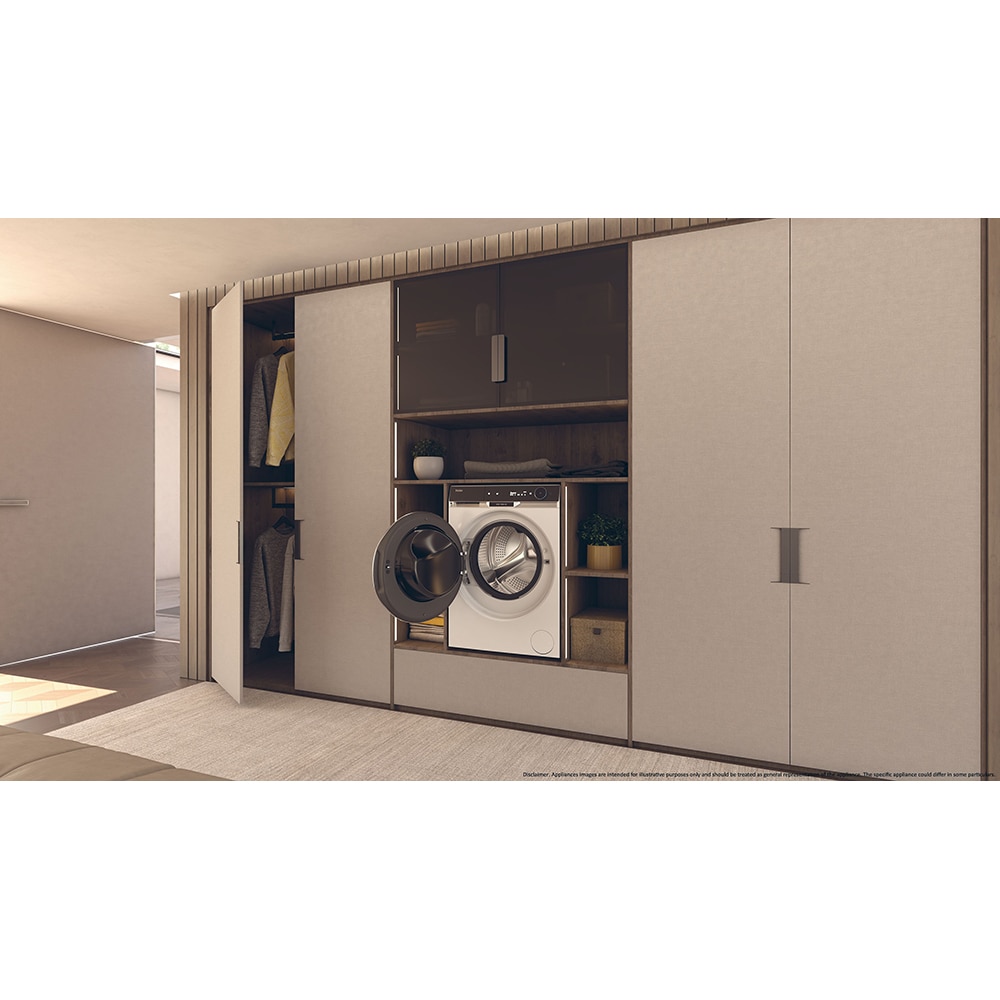 Masina de spalat rufe frontala HAIER HW100-BD14397U1S, Steam, 10 kg, 1400rpm, Clasa A, alb