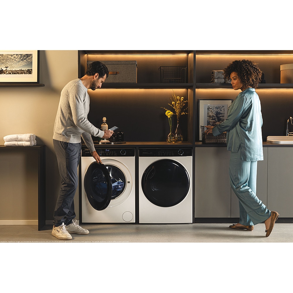 Masina de spalat rufe frontala HAIER HW80-B14959EU1, Steam, 8 kg, 1400rpm, Clasa A, alb