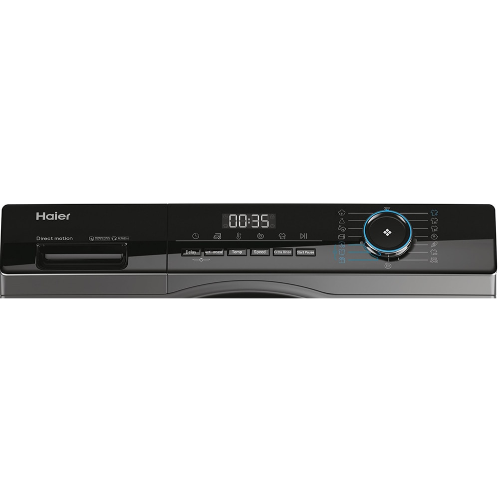 Masina de spalat rufe frontala HAIER HW90-B14939S8-S, Steam, 9 kg, 1400rpm, Clasa A, antracit