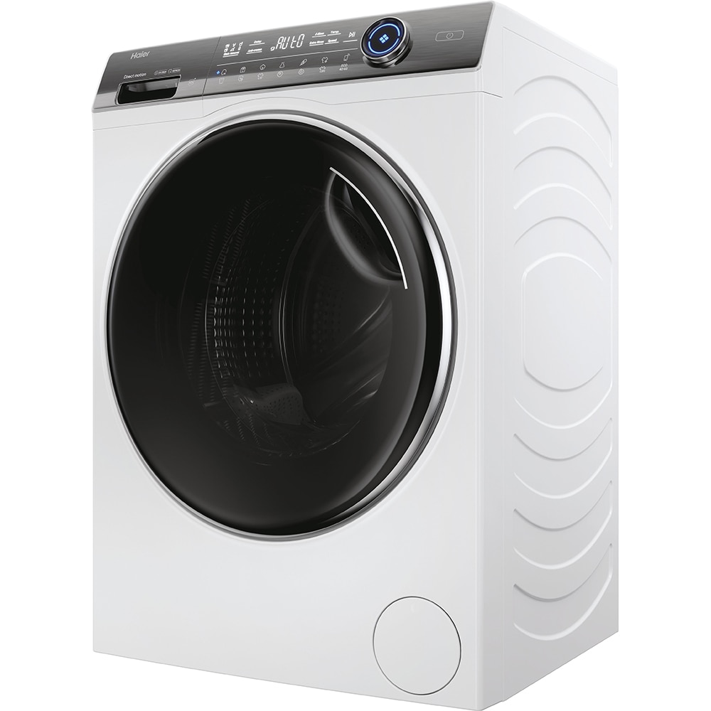 Masina de spalat rufe frontala slim HAIER HW90-B14979TU1, Steam, 9 kg, 1400rpm, Clasa B, alb