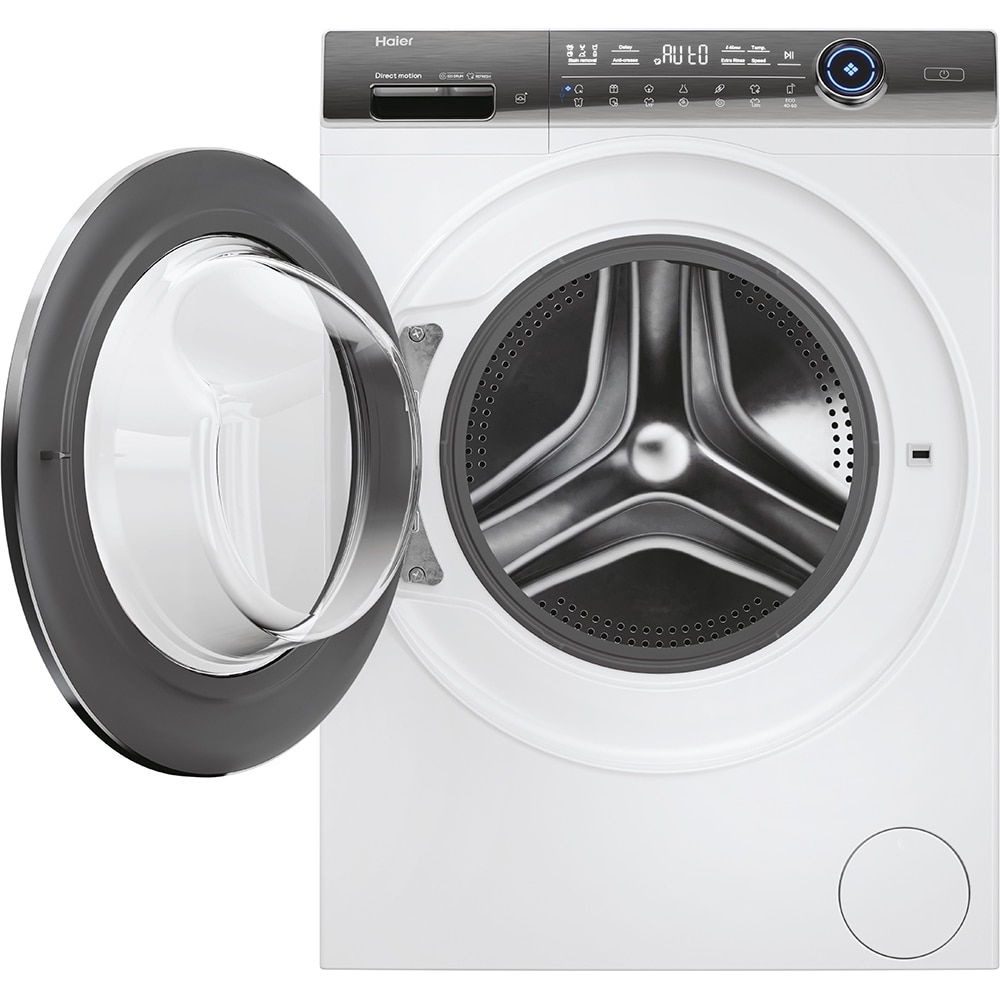 Masina de spalat rufe frontala slim HAIER HW90-B14979TU1, Steam, 9 kg, 1400rpm, Clasa B, alb