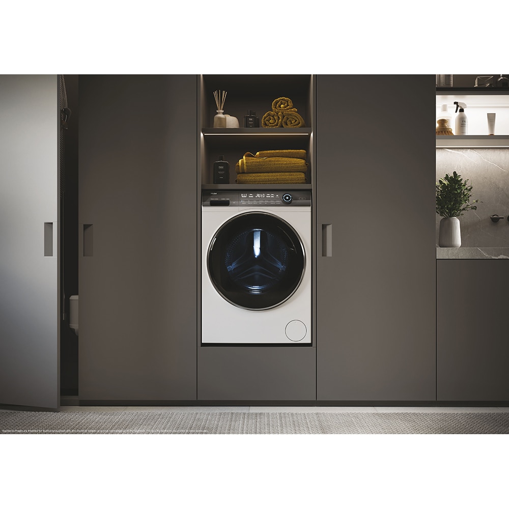 Masina de spalat rufe frontala HAIER HW90G-BD14979, Steam, 9 kg, 1400rpm, Clasa A, alb