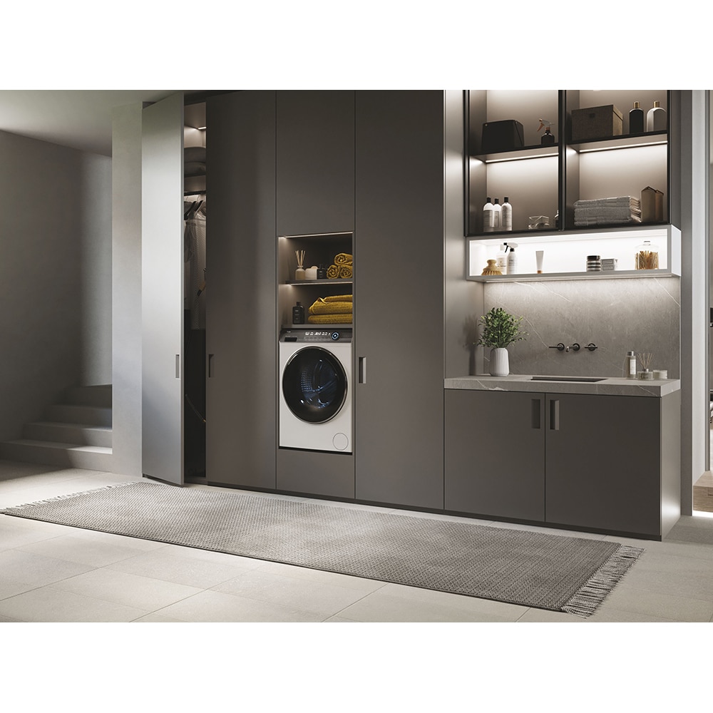 Masina de spalat rufe frontala HAIER HW90G-BD14979, Steam, 9 kg, 1400rpm, Clasa A, alb