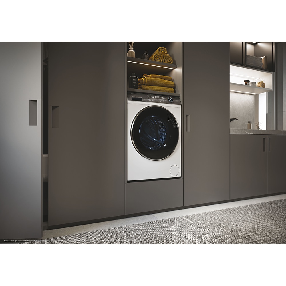 Masina de spalat rufe frontala HAIER HW90G-BD14979, Steam, 9 kg, 1400rpm, Clasa A, alb