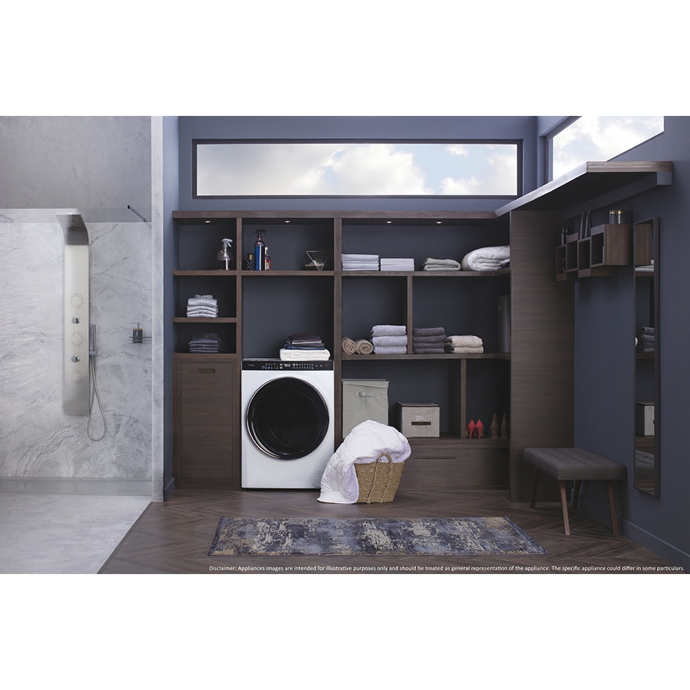 Masina de spalat rufe frontala slim cu uscator HAIER HWD100-BD149U1N, Wi-Fi, 10/6 kg, 1400rpm, Clasa A/D, alb