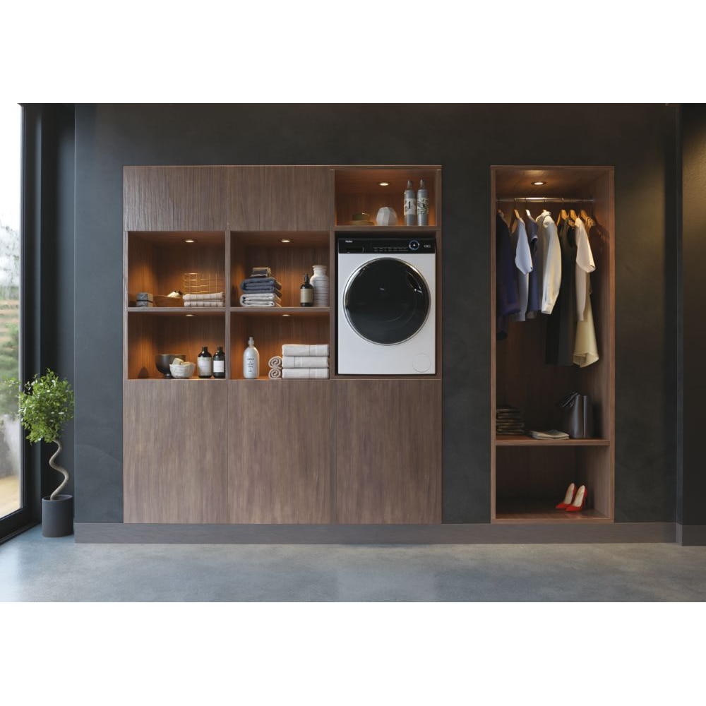 Masina de spalat rufe frontala cu uscator HAIER HWD120-B14979-S, 12/8 kg, 1400rpm, Clasa A/E, alb