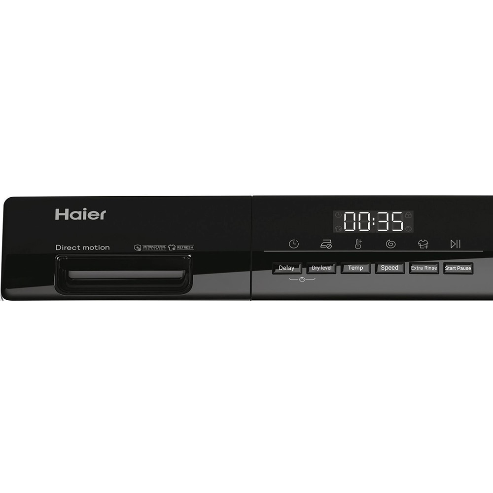 Masina de spalat rufe frontala cu uscator HAIER HWD80-B14939S8-S, 8/5 kg, 1400rpm, Clasa A/D, antracit