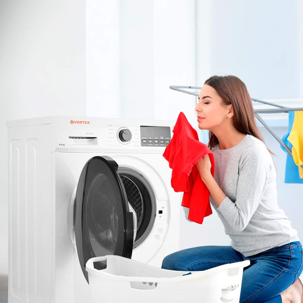 Masina de spalat rufe frontala VORTEX VMA814D03S, 8 kg, 1400rpm, Clasa A, alb