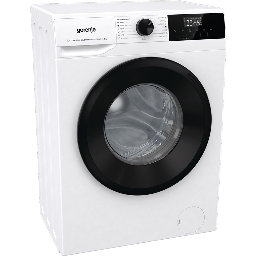 Masina de spalat rufe frontala GORENJE W11NHPI84AS, SteamTech, 8 kg, 1400rpm, Clasa A, alb