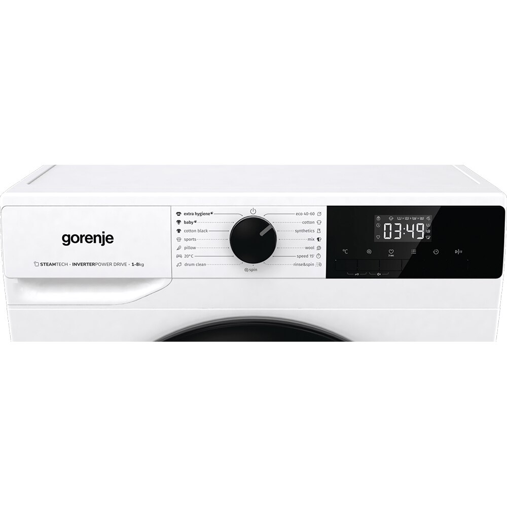 Masina de spalat rufe frontala GORENJE W11NHPI84AS, SteamTech, 8 kg, 1400rpm, Clasa A, alb