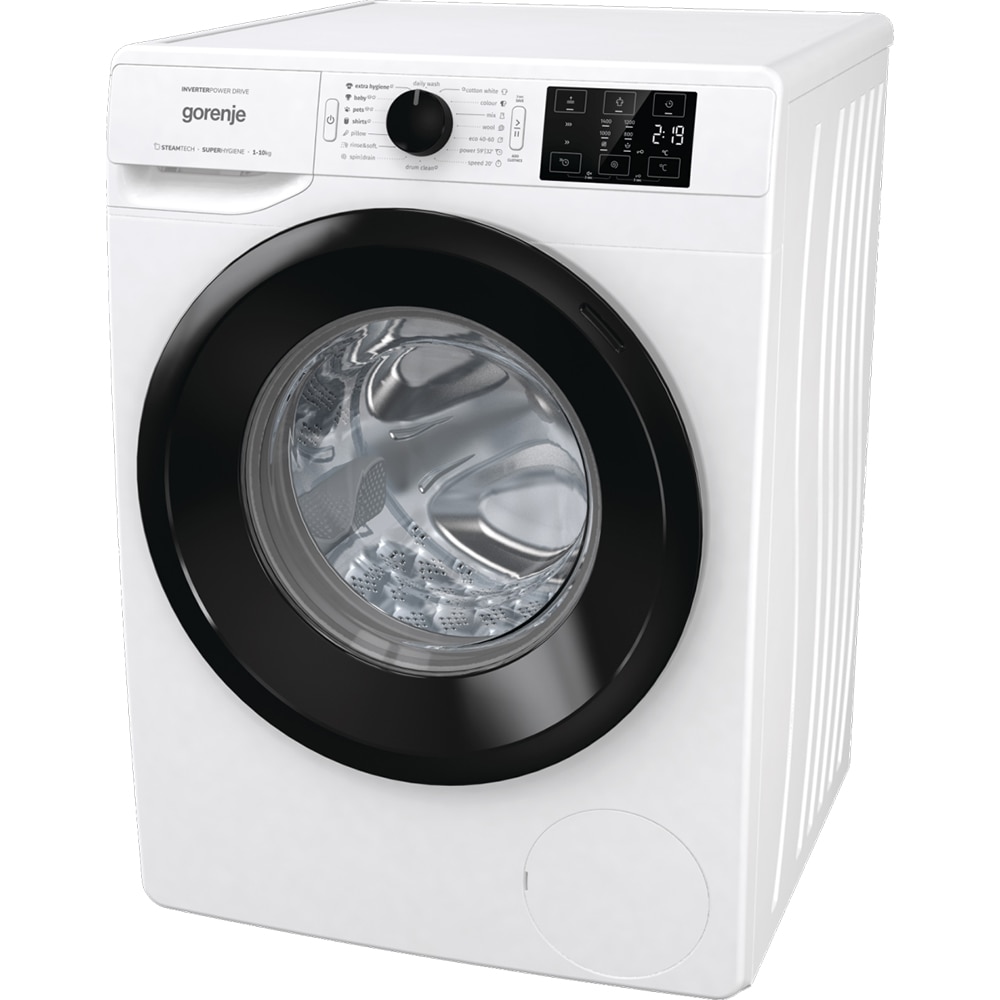Masina de spalat rufe frontala GORENJE W2NEI1P4ADS, SteamTech, 10 kg, 1400rpm, Clasa A, alb
