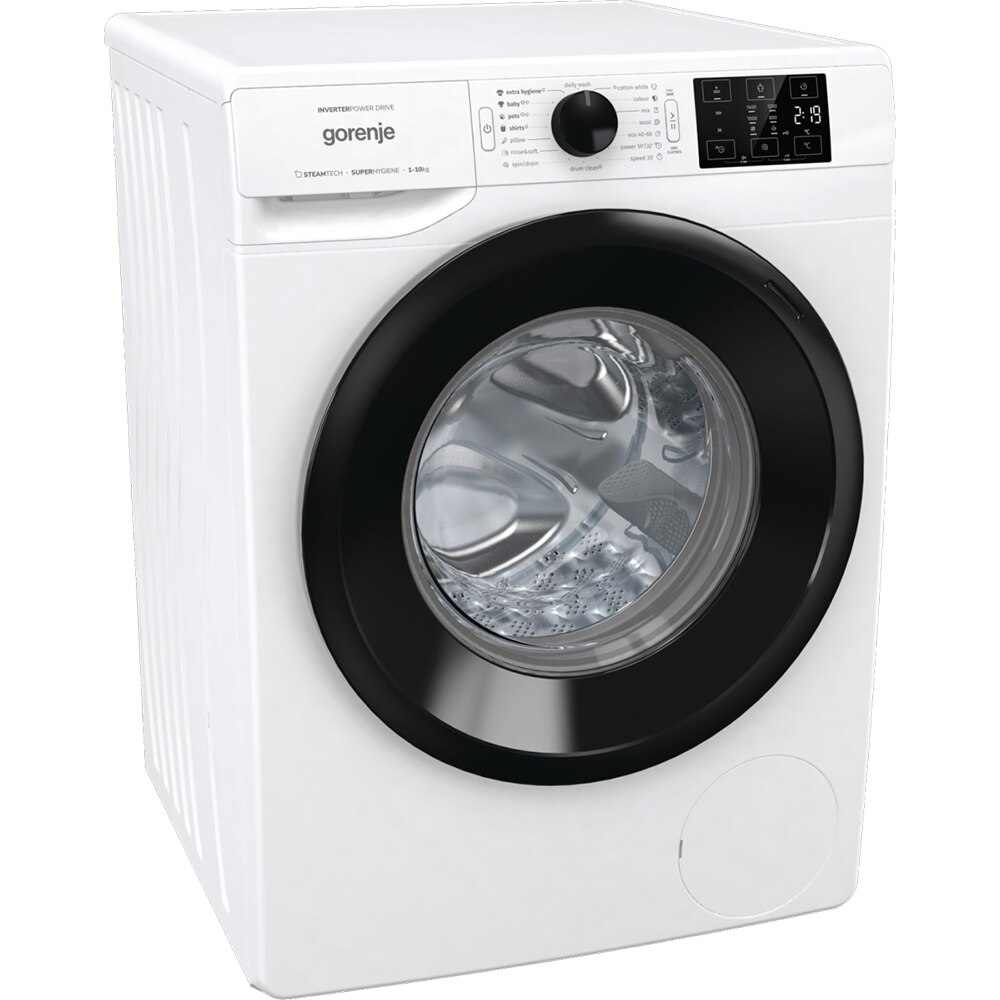 Masina de spalat rufe frontala GORENJE W2NEI1P4ADS, SteamTech, 10 kg, 1400rpm, Clasa A, alb